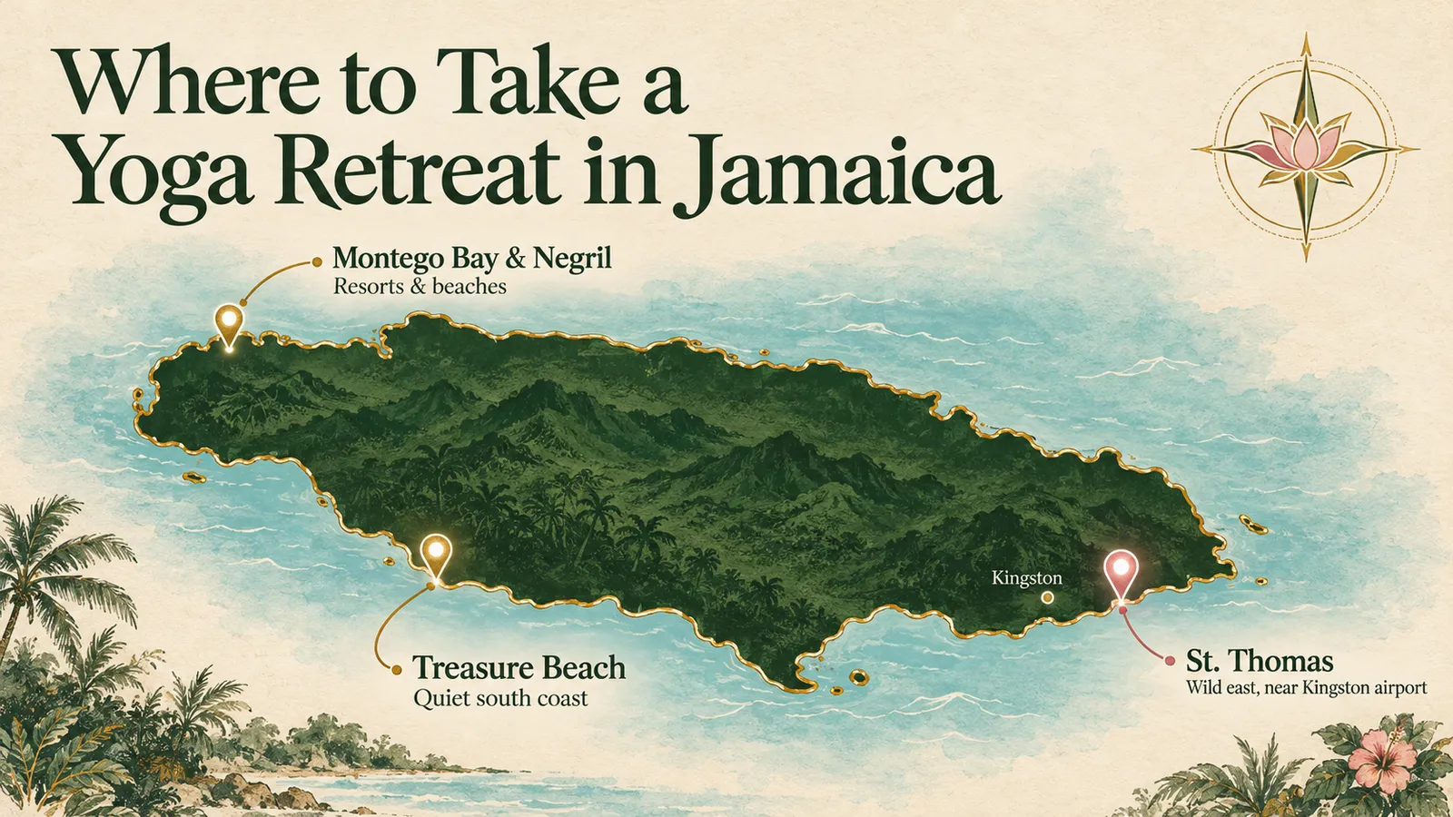 Where to take a yoga retreat in Jamaica: Montego Bay, Negril, Treasure Beach, Kingston and St. Thomas