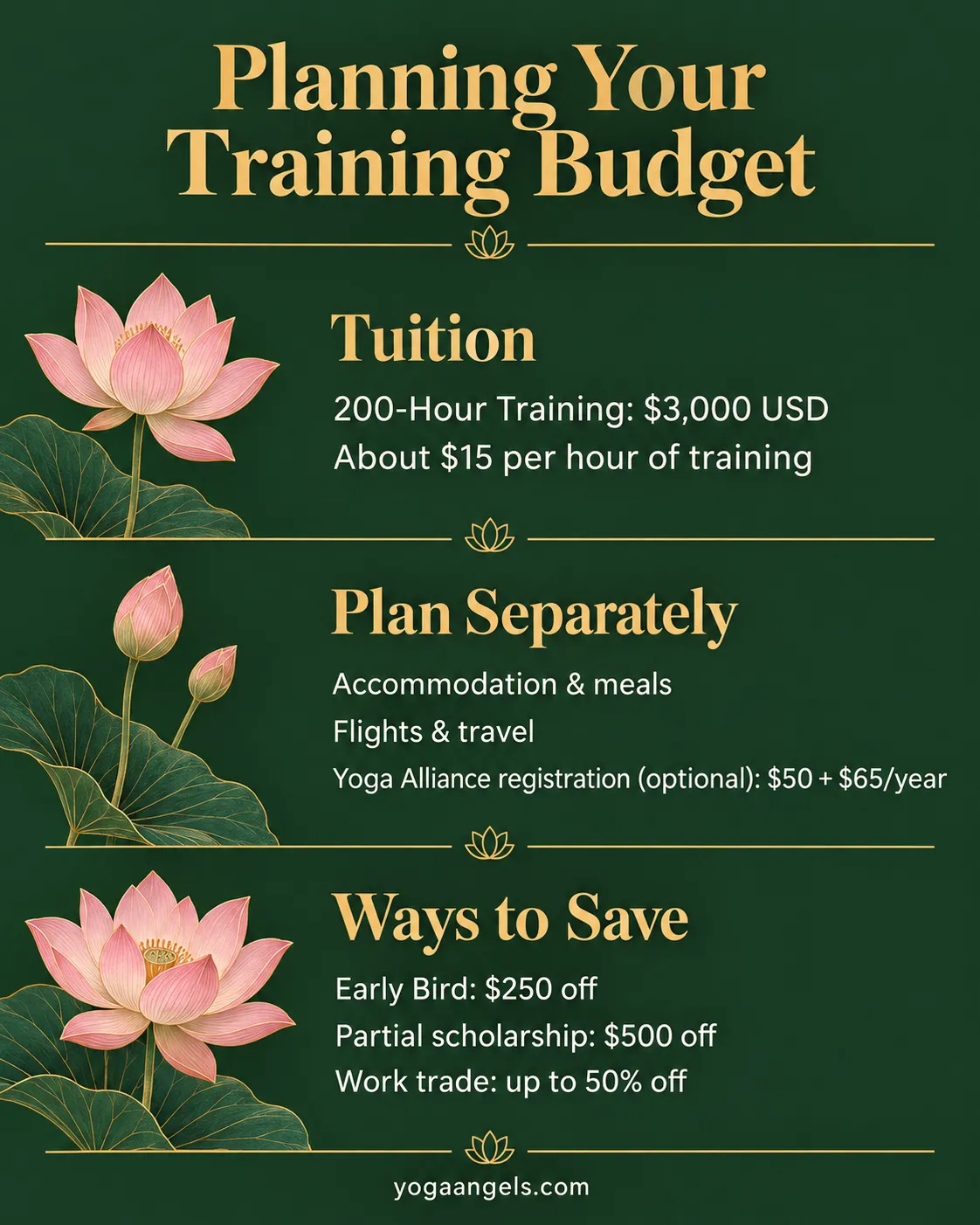 Planning your training budget: tuition, what to plan separately, and ways to save